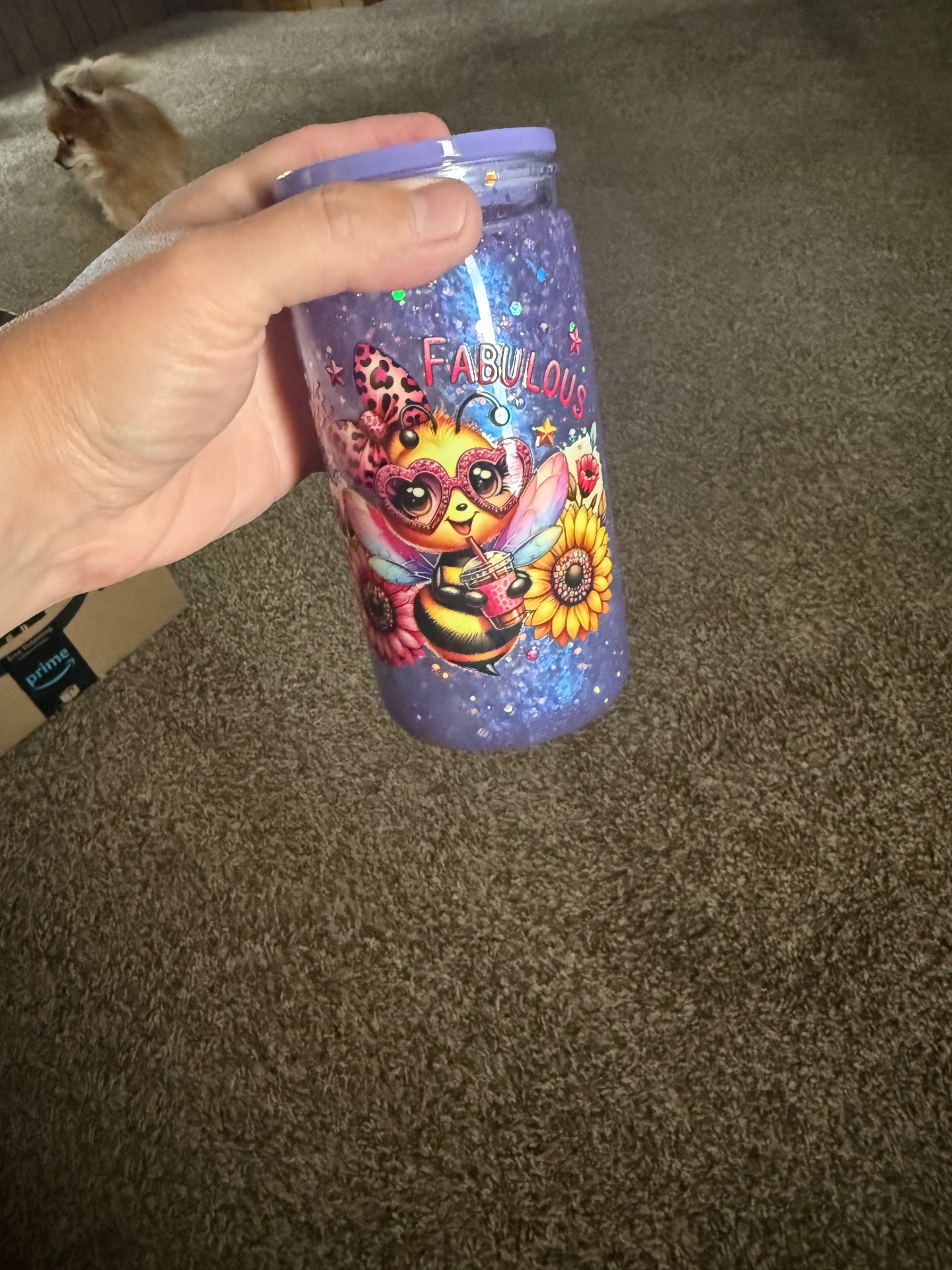 Fabulous Bee snow globe tumbler